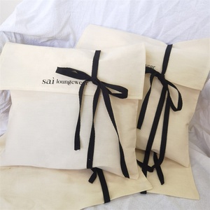 BSCI Custom Natural Color Cotton Muslin Envelope Cloth Packaging <b>Bag</b> Organic Cotton Envelope Garment <b>Dust</b> <b>Bag</b> - Product Image 1