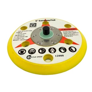 Tampon <span class=keywords><strong>de</strong></span> polissage orbital aléatoire double action PSA <span class=keywords><strong>de</strong></span> 5 pouces, 6 trous, 125 mm, épaisseur <span class=keywords><strong>de</strong></span> 9 mm, dureté moyenne, PU OEM, pour le detailing automobile - Product Image 2