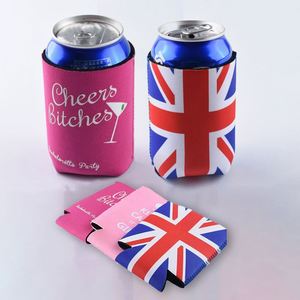 Fundas Personalizadas para Latas de Cerveza con Logotipo, Delgadas, Verdes y Negras, para Impresión por Serigrafía y Sublimación, Fundas para Latas de Boda - Product Image 1