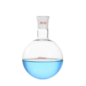 Borosilikat cam kaynar şişe yuvarlak alt <span class=keywords><strong>Flask</strong></span> Lab züccaciye orijinal ekipman üreticisi - Product Image 6