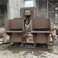 Bétonnière à double cylindre, tambour de mélange de ciment de 9,2 kW, équipée de fonctions de filtration automatique et de décharge à trois voies