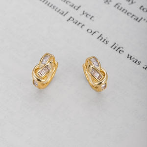 925 Sterling Silver Interlaced <b>Heart</b> Knot Stud <b>Earrings</b> - Artisanal Micro-Pavé Design Wholesale-Friendly for Global Markets - Product Image 6