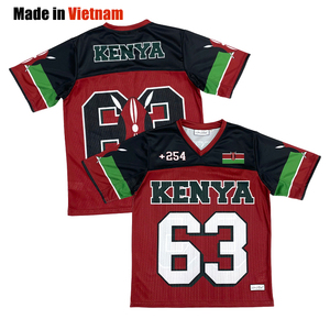 Camiseta de Fútbol Americano Vintage Estilo Urbano, Personalizada, de Malla Transpirable, Uniforme de Fútbol Oversize - Product Image 1