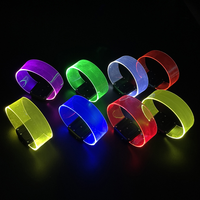 Bracelet LED personnalisé en usine, bracelet LED étanche clignotant pour événements, festivals, concerts et fêtes