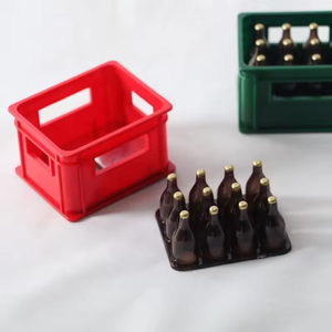 Mini Caja de Resina Plástica para Botellas de Cerveza, Accesorios para Casa de Muñecas, Juguete Educativo DIY - Product Image 4