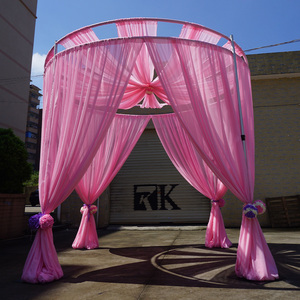 Soporte de aluminio para telón de fondo, kit de tubos y cortinas ajustables y duraderos para eventos - Product Image 2