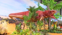 Carnotaure mécanique réaliste animatronique pour parcs d'attractions en plein air, parcs d'aventure et expositions intérieures