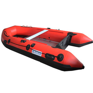 Bateau gonflable ZB-<span class=keywords><strong>420</strong></span> de vente d'usine Tube en PVC bateau de dériveur à fond épaissi avec plancher en aluminium pour la pêche - Product Image 1