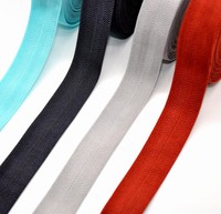 Usine coloré pli sur chevrons ruban élastique Nylon bandes élastiques FOE couture élastique vêtement cheveux accessoires