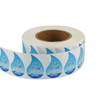 Étiquette pour bouteilles d'eau minérale Manchon rétractable en PVC Étiquettes rétractables pour bouteilles d'eau avec impression de logo