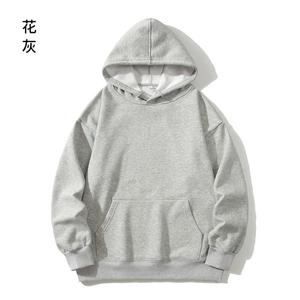 เสื้อฮู้ดผู้ชาย ผ้าฝ้ายฟลีซ 100% 300gsm ทรงปกติ สีพื้น สวมใส่สบายๆ สำหรับฤดูใบไม้ร่วง มีลายพิมพ์ตามสั่ง - Product Image 2