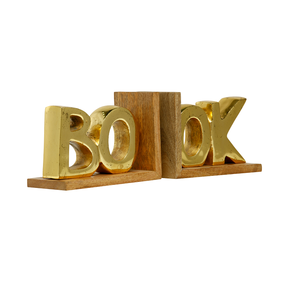 Serre-livres pour bureaux à domicile en métal et en bois Nouveaux serre-livres à la mode Forme et taille personnalisées Meilleures ventes Utilisation de haute qualité - Product Image 1