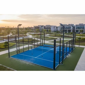 ราคาโรงงาน สนามแพเดิลแบบกำหนดเองได้ สนามแพเดิลในร่มและกลางแจ้งสำหรับสโมสรกีฬา สนามแพเดิลเทนนิสแบบพาโนรามาเต็มรูปแบบ - Product Image 5