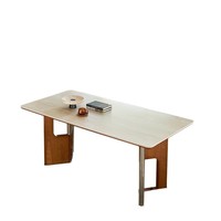 Table à manger moderne en bois pour cuisine, bureau informatique ergonomique de luxe pour la maison, table de restaurant originale