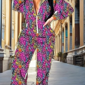 Conjunto de Traje Casual Corto de Verano 2026, Resistente al Viento, con Encaje, Chaqueta de Manga Corta y Pantalones Tipo Falda - Product Image 2
