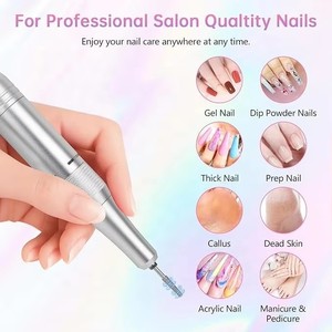 Máquina de manicura recargable para uñas acrílicas, pulido de gel, taladro eléctrico para uñas - 45000 RPM - Product Image 5