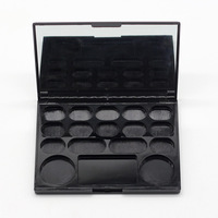 Boîtier vide pour palette de maquillage OEM d'usine avec miroir, étiquette privée, pour fards à paupières
