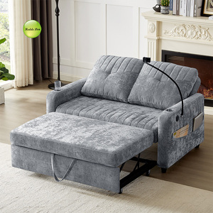 Sofá <span class=keywords><strong>cama</strong></span> extraíble 3 en 1 moderno <span class=keywords><strong>para</strong></span> muebles de sala de estar, sofá de 2 plazas, sofá <span class=keywords><strong>cama</strong></span> <span class=keywords><strong>para</strong></span> <span class=keywords><strong>dormir</strong></span> con soporte <span class=keywords><strong>para</strong></span> teléfono, carga 18042B - Product Image 2
