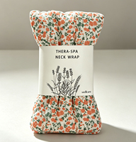 Coussin chauffant réutilisable personnalisable, compatible micro-ondes, en coton brossé imprimé