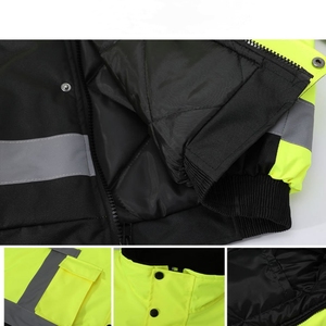 Bán buôn nhà máy tùy chỉnh chống cháy không thấm nước thoáng khí phản quang hi-vis an toàn Áo khoác bảo hộ lao động Áo khoác thợ hàn - Product Image 5