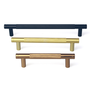 Đồ Nội Thất Phần Cứng Nhà Bếp Cửa Và Tủ Kéo 3 Inch 76Mm Thêm Dài Chống Va Chạm Hiện Đại Có Knurled Nhôm Xử Lý - Product Image 2