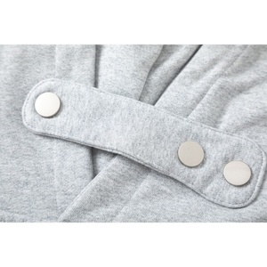 GRAVVI Custom High Quality 100%cotton Timeless Sophisticated Monochrome Buttoned Collar Oversized Relaxed Hoodie <b>Blanket</b> - Product Image 5