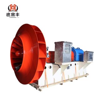 الكربون الصلب المكره عجلة المنفاخ الصناعية شعاعي مروحة المدعومة شفرة منحنية محرك الطرد المركزي - Product Image 1