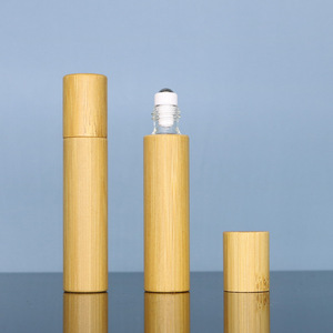 Forma del cilindro della bottiglia del rullo di vetro di bambù 3ml 5ml 5ml 10ml per gli oli essenziali ed il <span class=keywords><strong>profumo</strong></span> - Product Image 4