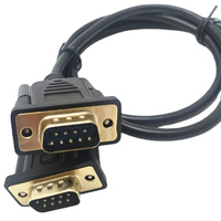 Câble répartiteur en Y blindé D-SUB 9 broches à paire torsadée, fibre optique et coaxial DB9 Femelle/Mâle, gaine PVC, pour projecteur et lecteur DVD