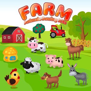 Juguetes educativos y divertidos para principiantes, <span class=keywords><strong>animales</strong></span> <span class=keywords><strong>de</strong></span> <span class=keywords><strong>granja</strong></span> <span class=keywords><strong>de</strong></span> fieltro para aprendizaje, manualidades <span class=keywords><strong>de</strong></span> costura <span class=keywords><strong>de</strong></span> fieltro para niños - Product Image 6