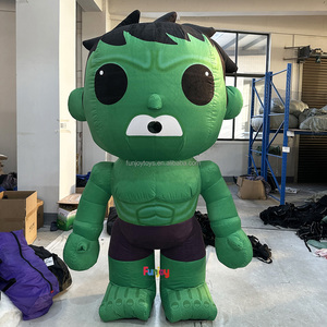 Disfraz de Mascota de <span class=keywords><strong>Hulk</strong></span> inflable de alta calidad, disfraz de hombre musculoso de personaje de dibujos animados para adultos a la venta - Product Image 4