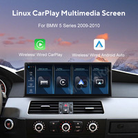 Autoradio Ultra Linux 12,3 pouces pour Série 5 E60 CIC 2009-2010 CarPlay Lecteur multimédia Android Navigation GPS