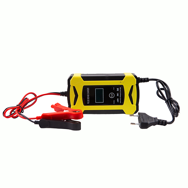 Electric Lead Acid Battery Charger for 12V Smart Impulse Repair Fast Charging with Type-C Ports Motorcycle/Scooter Use