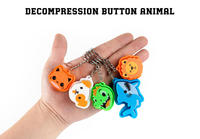 Custom 3D Printed Animal Fidget Clicker Keychain Keyboard Keycap Stress Relief Keychain Sensory Toy Vk