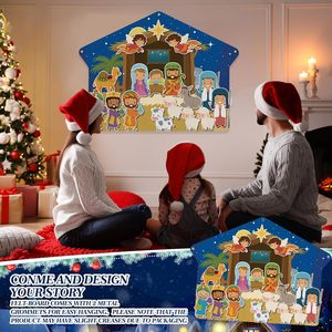 Ensemble de plateau <span class=keywords><strong>d</strong></span>'<span class=keywords><strong>histoire</strong></span> en feutre de Noël pour tout-petit Nativité bébé naissance ensemble de scène <span class=keywords><strong>d</strong></span>'<span class=keywords><strong>histoire</strong></span> en feutre pour fête religieuse <span class=keywords><strong>jeu</strong></span> de faveur pour enfant - Product Image 6