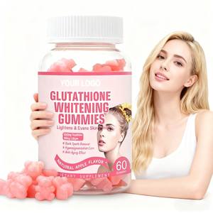 Amazon's bestverkochte OEM whitening gummies: glutathion whitening gummies, appel smaak, voedingssupplementen voor huid en haar - Product Image 1