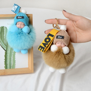 Vente en gros de <span class=keywords><strong>porte</strong></span>-<span class=keywords><strong>clés</strong></span> en fourrure de renard <span class=keywords><strong>kawaii</strong></span>, pendentif mignon, poupée bébé endormie, accessoires en peluche, <span class=keywords><strong>porte</strong></span>-<span class=keywords><strong>clés</strong></span> de voiture, pompon, <span class=keywords><strong>porte</strong></span>-<span class=keywords><strong>clés</strong></span> bébé - Product Image 5