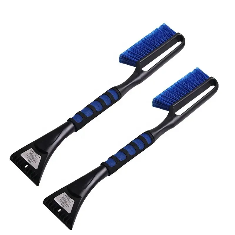 Grattoir à neige multifonctionnel pour voiture pour l'hiver Brosse de nettoyage de neige Kit de nettoyage de voiture Poignée Pelle de déneigement portable pour voiture