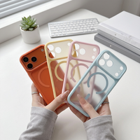 Nouvelle coque de téléphone magnétique mate pour iPhone 17 16 15 14 13 Pro Max, accessoires mobiles de luxe personnalisés avec aimant translucide