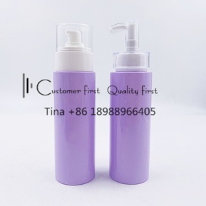 Ensemble d'emballages cosmétiques violets pour flacons pompe vides personnalisés pour lotion et tonique, conteneur en plastique, pot de crème cosmétique 10g - Product Image 2