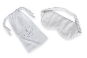Masque pour les yeux en soie de bambou Tencel Lyocell naturel personnalisé en gros blanc avec boîte-cadeau pour le sommeil et la santé des yeux - Product Image 5