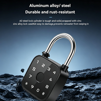 Cadenas intelligent IP65 avec application Tuya, accès par Bluetooth, carte PIN et clé pour la sécurité extérieure