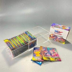 Estuche de exhibición deslizante de acrílico transparente directo de fábrica para almacenamiento de tarjetas TCG - Product Image 1