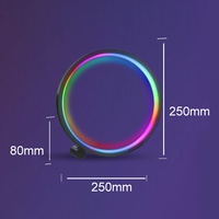 Lampe de table LED RGBIC intelligente pour la décoration du salon et de la chambre à coucher avec commande vocale