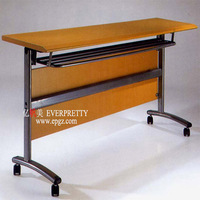 Table de lecture mobile pour bibliothèque scolaire, bureau d'ordinateur pour enseignant, mobilier de salle de lecture avec roulettes pour salle de bibliothèque