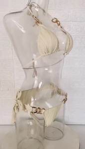 Conjunto de Bikini de Dos Piezas con Estampado Animal y Cadena, de Secado Rápido, Estilo Brasileño para Mujer - Product Image 3