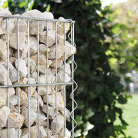 Mur de jardin en pierre de soutènement en acier Boîte de gabion en treillis métallique enduit de PVC Panier de gabion hexagonal à vendre