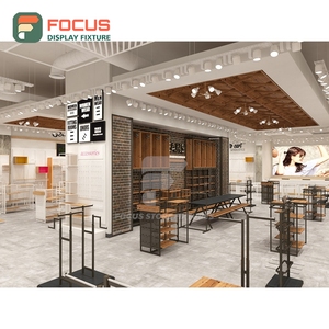 Commercial Store Interior Mixed Material Display Counter Vendor Clothing Store - Product Image 1