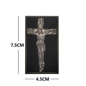 Badge de bras croisé extérieur en toile brodée pour la moralité, double face, en stock - Product Image 5