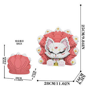 ชุดตัวต่อ Mpin รูปสัตว์ <span class=keywords><strong>จิ้งจอก</strong></span> แบบไมโครพาร์ทิเคิล MOC บล็อกตัวต่อ ของเล่นเสริมพัฒนาการ ขนาดเล็ก DIY ขายส่ง ของเล่นประกอบเองตามสั่ง - Product Image 2